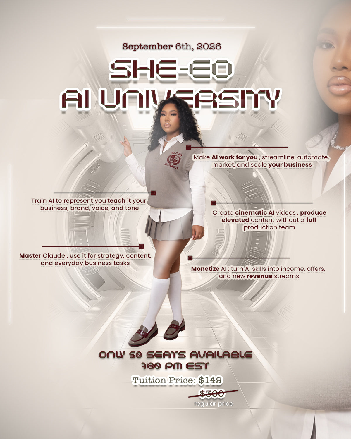SHE-EO AI UNIVERSITY 🎓 | LIVE AI MASTERCLASS (OCTOBER 24TH)